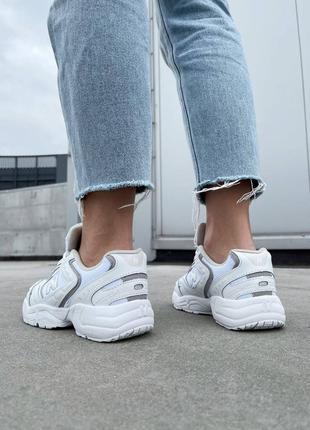 New balance 452 white брендові білі жіночі кросівки беланс класичні тренд весна літо осінь жіночі білі кросівки демісезон7 фото