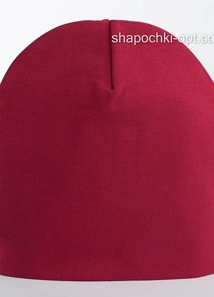 Хлопковая шапка в спортивном стиле  размер 52-55