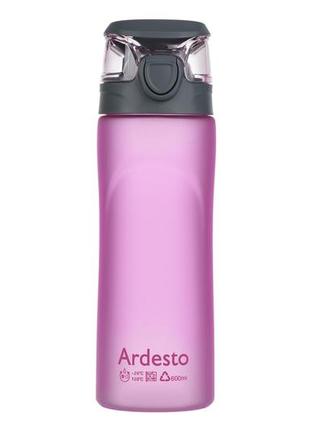 Бутылка для воды ardesto 600 мл розовый (ar2205pr)