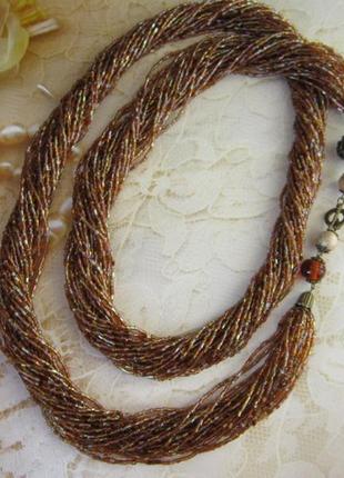 Длинные бусы-трансформер" моника 018" 115см