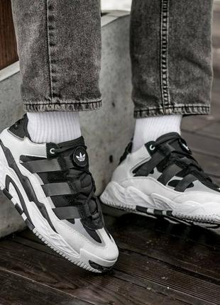 Кросівки весна-осінь адідас🖤36рр - 45рр🖤adidas niteball white black❤️кросівки адідас демісезонні