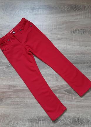 Брюки на девочку, красный брюки, штаны для девочки