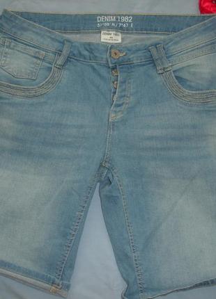 Шорты женские джинсовые размер 50 /16 тонкие летние стрейч стрейчевые