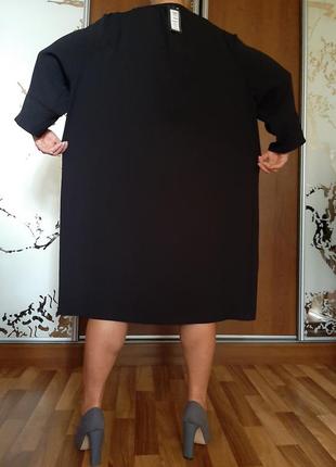 Новое черное базовое платье с рукавом 3/46 фото