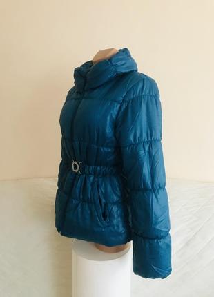 Крута яскрава брендовий жіночна куртка кольору морської хвилі 🌊4 фото