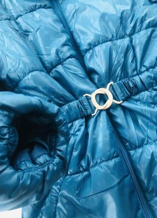 Крута яскрава брендовий жіночна куртка кольору морської хвилі 🌊9 фото