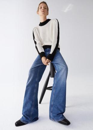 Винтажные расклешенные джинсы1 фото