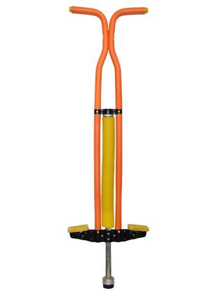 Джампер пого стик pogo stick (кузнечик) детский оранжевый, палка-прыгалка