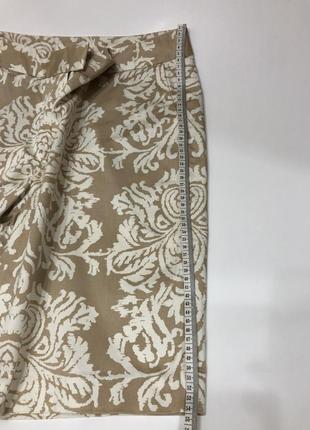 Жіночі шорти з візерунком, бежево-білий колір, 14 (42) розмір8 фото