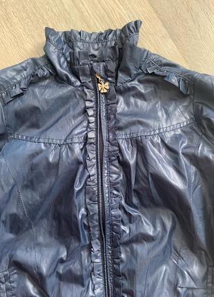 Куртка темно-синего цвета3 фото