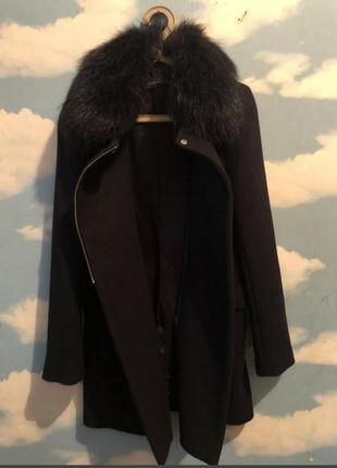Стильное пальто zara,  теплое пальто, пальто оверсайз, косуха2 фото