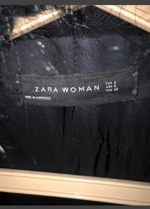 Стильное пальто zara,  теплое пальто, пальто оверсайз, косуха3 фото
