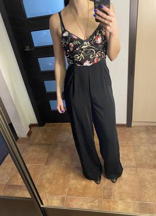 Комбінезон з ажурним топом