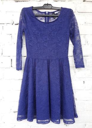 Стильное синее летнее платье стильне синє літнє плаття divided by h&m6 фото