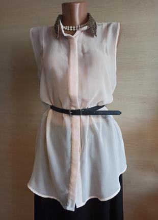 Блуза нежно -персикового цвета b.young1 фото
