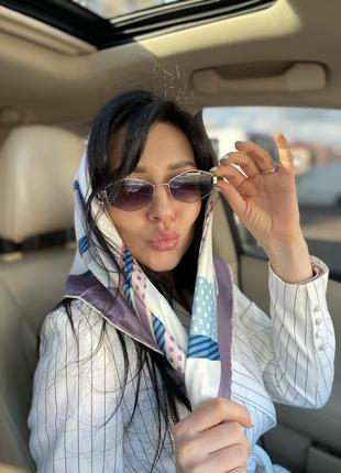 Стильний шовковий хустку 🤍💣