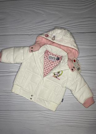 Весенняя куртка италия для девочки в горошек