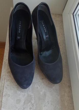 Замшевые туфли albano (италия)2 фото