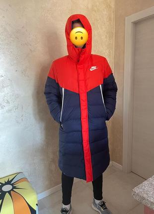 Пуховик nike парка чоловічий мужской nike sportswear down-fill windrunner  капюшоном3 фото