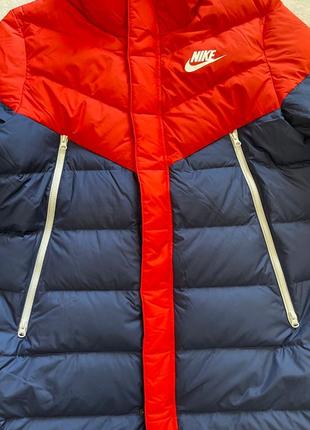 Пуховик nike парка чоловічий мужской nike sportswear down-fill windrunner  капюшоном8 фото