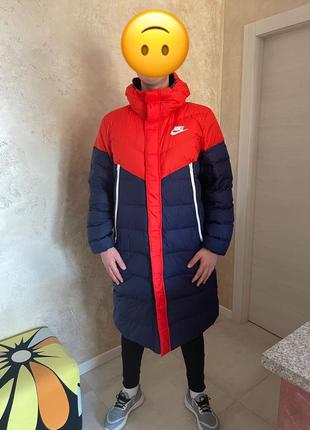 Пуховик nike парка чоловічий мужской nike sportswear down-fill windrunner  капюшоном5 фото