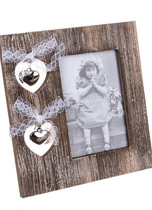 Фоторамка два серденька 20см*20см