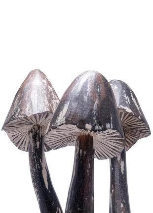 Статуэтка грибы декоративные интерьерные деревянные высота 60 см2 фото