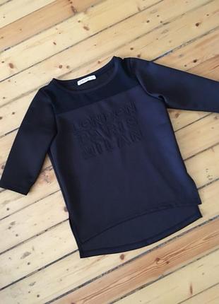 Блуза світшот чорна джемпер gloria jeans глорія джинс