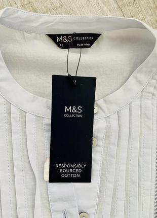 Шикарна небесна блуза від m&s collection рр s-m-l з l бирці5 фото