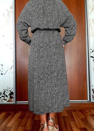 Базовое натуральное платье миди из 100% вискозы2 фото