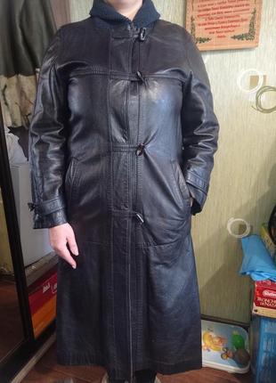 Женское кожаное пальто /натуральная кожа1 фото