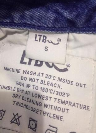 Стильные джинсовые шорты "ltb" с бахромой (s)5 фото