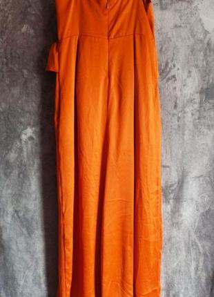 Жіночий гірчичний комбінезон штани кюлоти на бретелях reserved3 фото