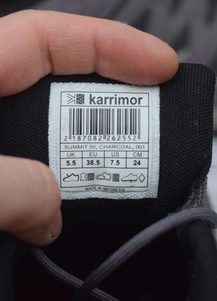 Сірі жіночі туристичні кросівки karrimor, 38.5 розмір. оригінал3 фото