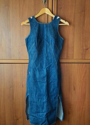 Винтажное женское джинсовое платье-сарафан levi's | levis engineered vintage