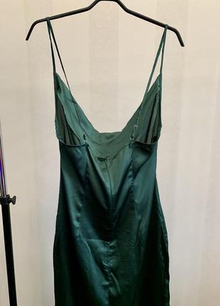 Сукня смарагдового кольору довжини міді від бренду plt 16(xxl)8 фото