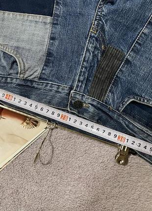 Трэндовые джинсы клёш в дизайнерсском стиле6 фото