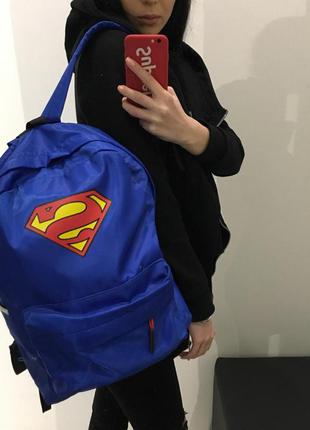 Рюкзак супермен - синій1 фото