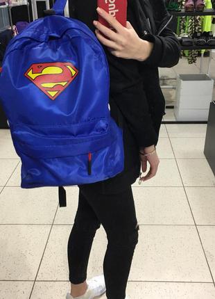 Рюкзак супермен - синій5 фото