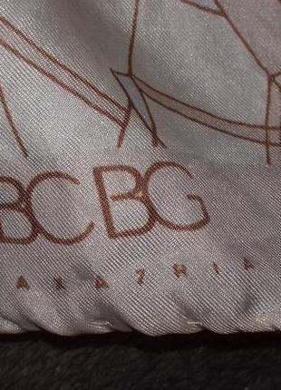 Брендовый подписной шелковый платок bcbgmaxazria,53×52см4 фото