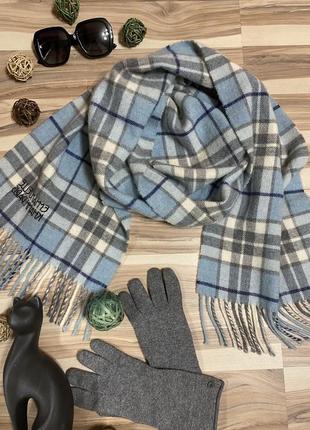 Шерстяной шарф lux brand, 30/178 emmanuelle khanh paris (франция🇫🇷)