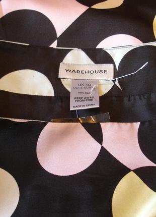 Шелковая юбка в горошек   "warehouse" 10-12 р5 фото
