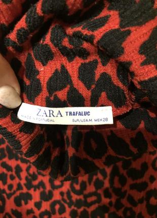 Платье zara леопардовый принт3 фото