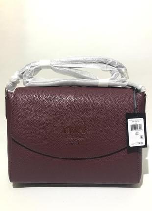 Сумка кроссбоди кожаная dkny noho flap kona crossbody r91eha76 оригинал7 фото