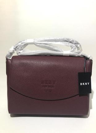 Сумка кроссбоди кожаная dkny noho flap kona crossbody r91eha76 оригинал6 фото