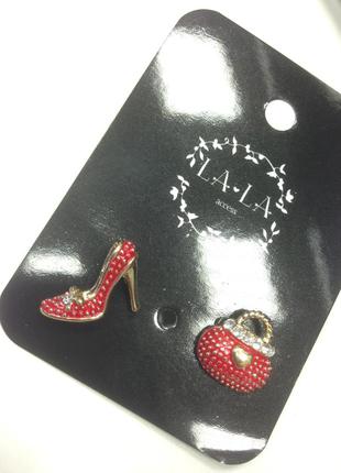 Супер крутi сережки з кристалами бренд la-la access