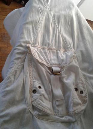 Брендовый хлопковый белый сарафан подростковый на подкладке next 13 лет7 фото