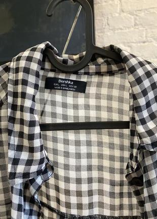 Рубашка клетчатая bershka 3