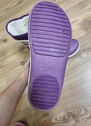 Демисезонные ботинки полусапожки на плюше для девочки 35 р 22.5 см4 фото