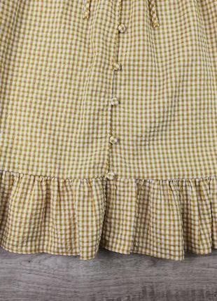 Брендовая шикарная стильная свободного кроя блуза в клетку george🧡2 фото